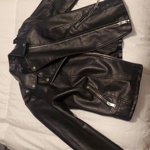 Faux leather jacket